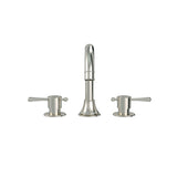 Harrington Three Hole Basin Set with Lever Handle - angled product view