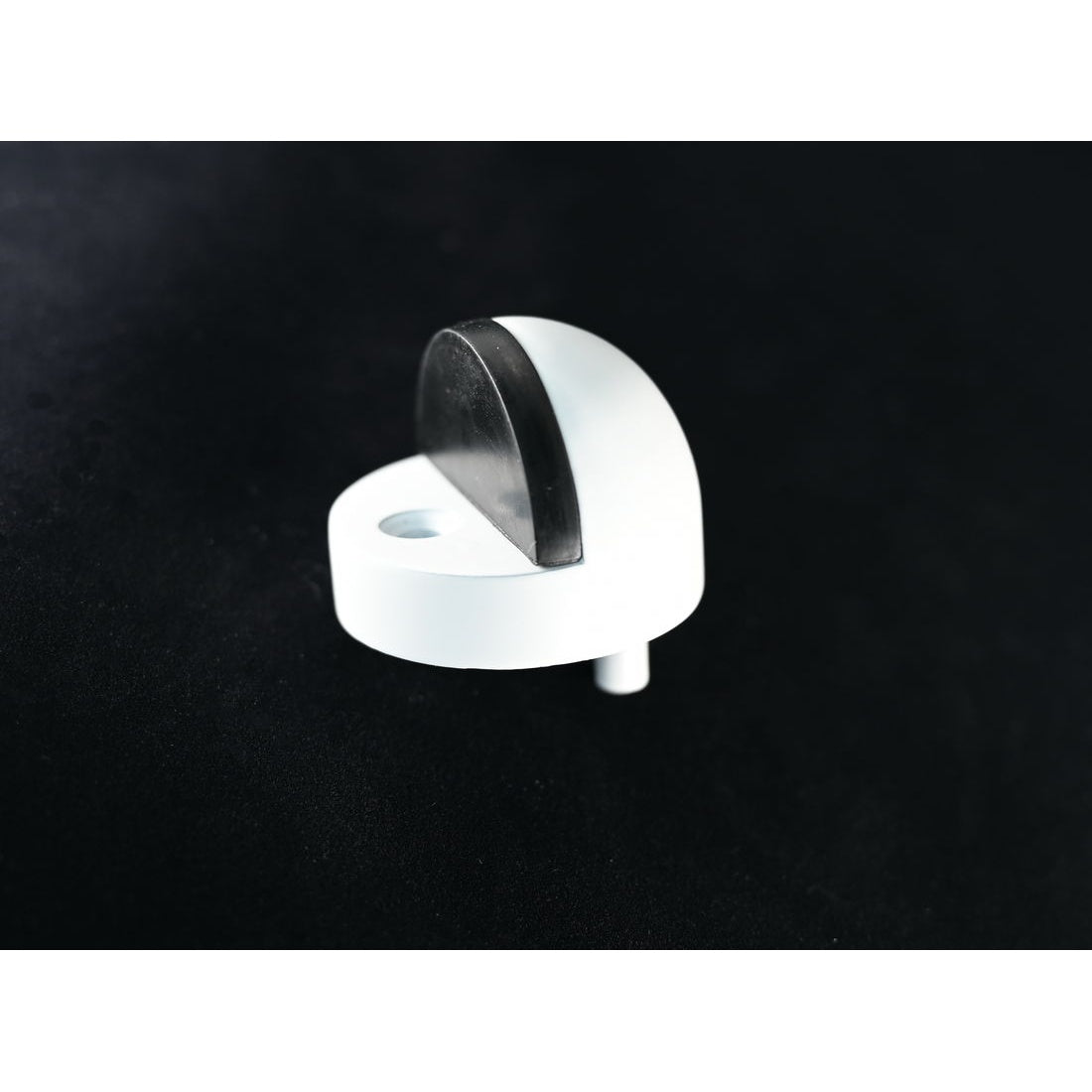 Half Moon Door Stop Matt White - High Base