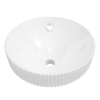 Henry Flute Inset Basin 360mm Gloss White – Gloss White