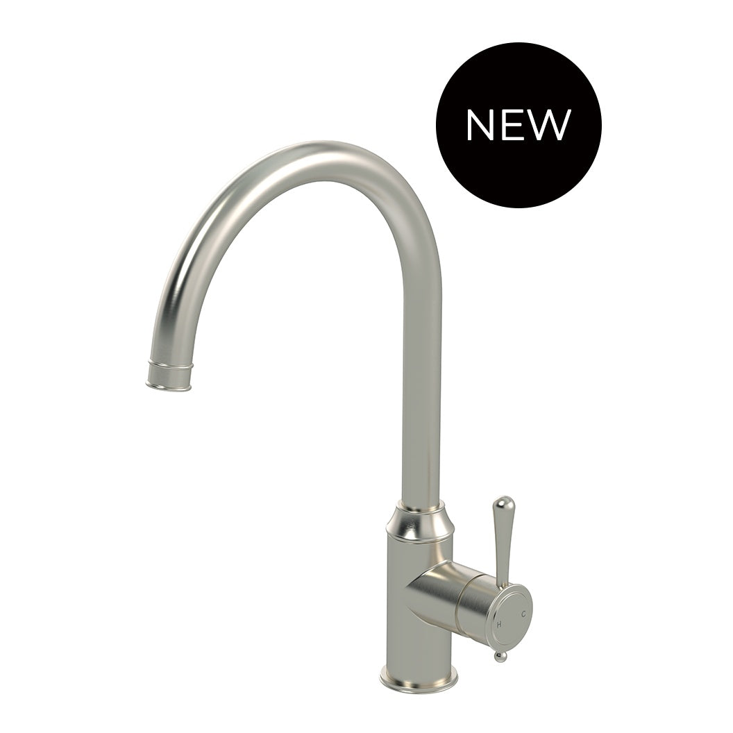 Harrington Kitchen Mixer - front view by Meir - premium kitchen tapware for Australian homes