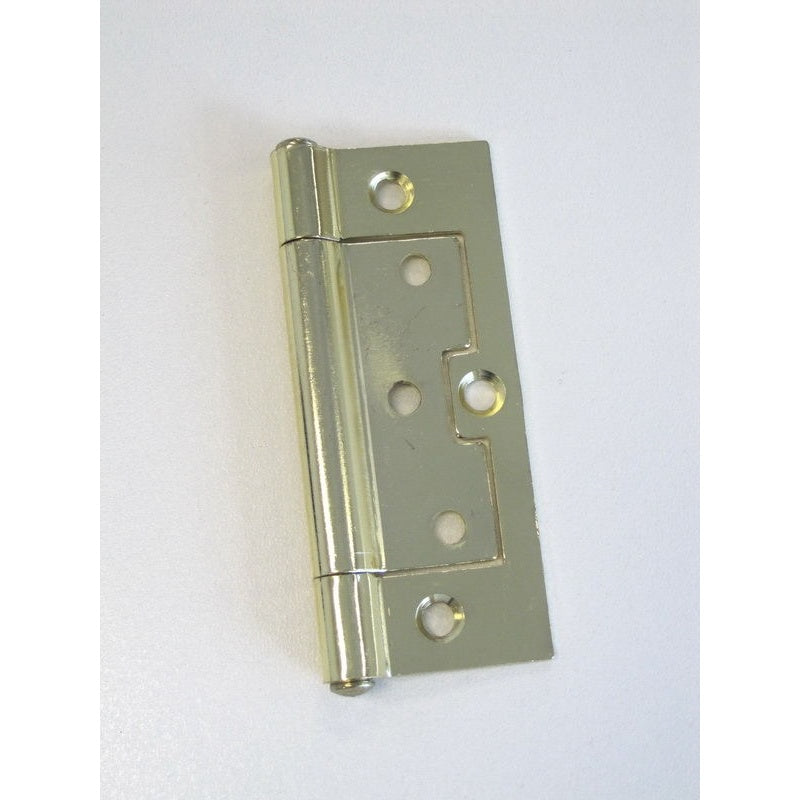Non Mortise Hinge 100x42x2.0mm FP & LP Bright Brass