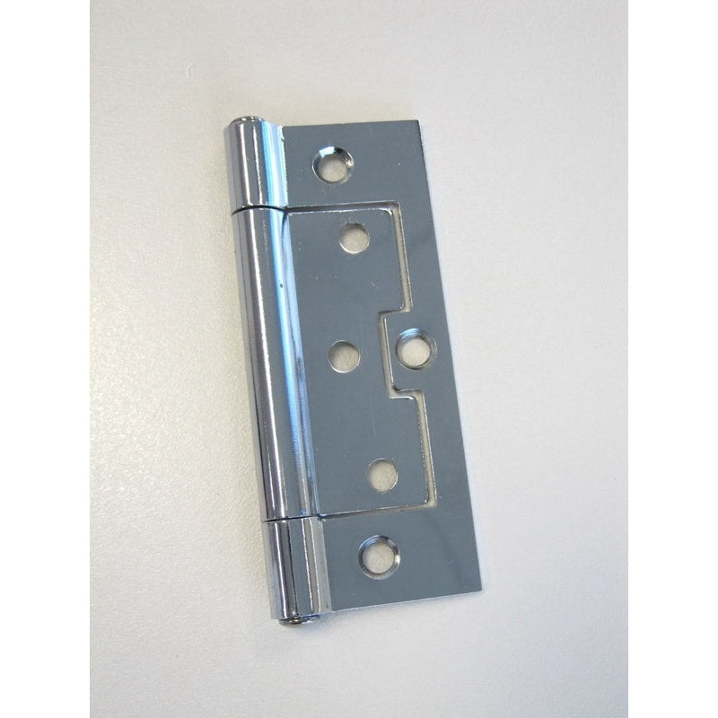 Non Mortise Hinge 100x42x2.0mm FP & LP Bright Chrome