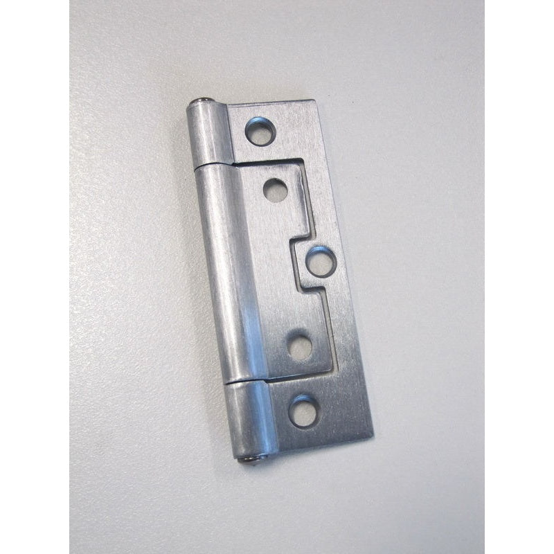 Non Mortise Hinge 75x31x1.6mm, 89x34x1.8mm FP & LP Satin Chrome