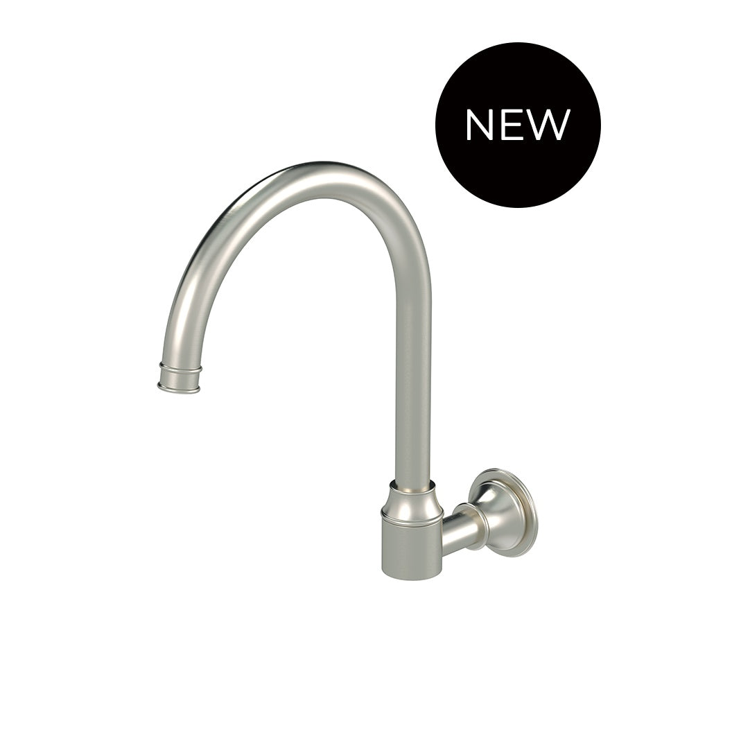 Harrington Wall Mount Swivel Spout - front view, bathroom fixture