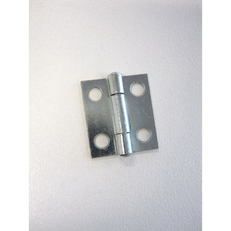 Hinge Steel Butt 25x22x1.0mm Fixed Pin Zinc Plated