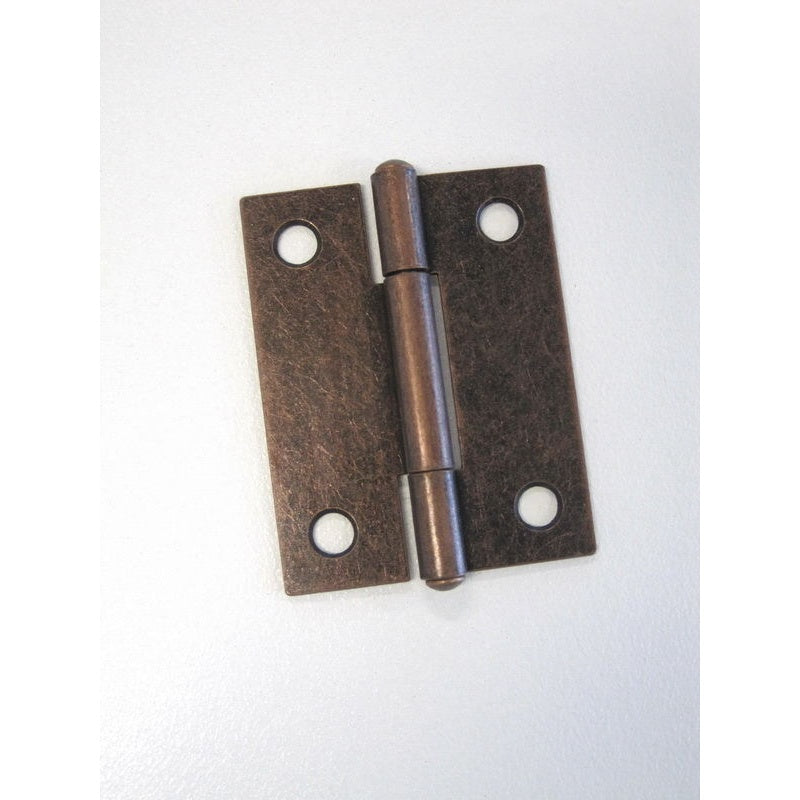Hinge Steel Butt 50x38x1.2mm Fixed Pin Florentine Bronze