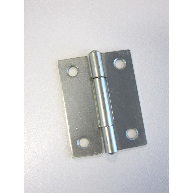 Hinge Steel Butt 50x38x1.2mm Fixed Pin Zinc Plated