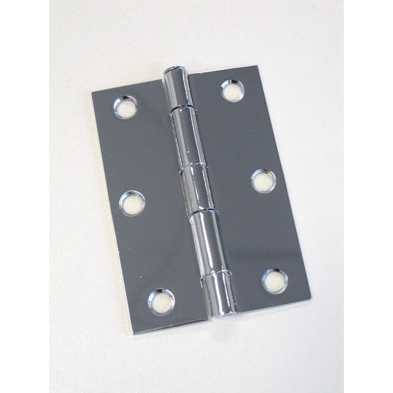 Hinge Steel Butt 85x60x1.6mm FP & LP Polished Chrome