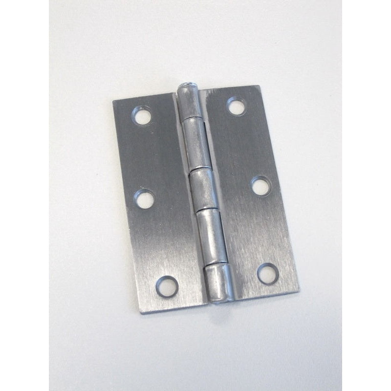 Hinge Steel Butt 85x60x1.6mm Fixed & Loose Pin Satin Chrome