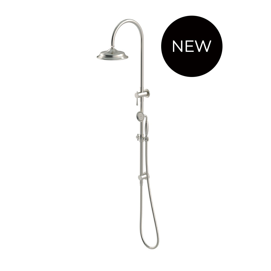 Harrington Shower Rail Set - front view, bathroom fixture