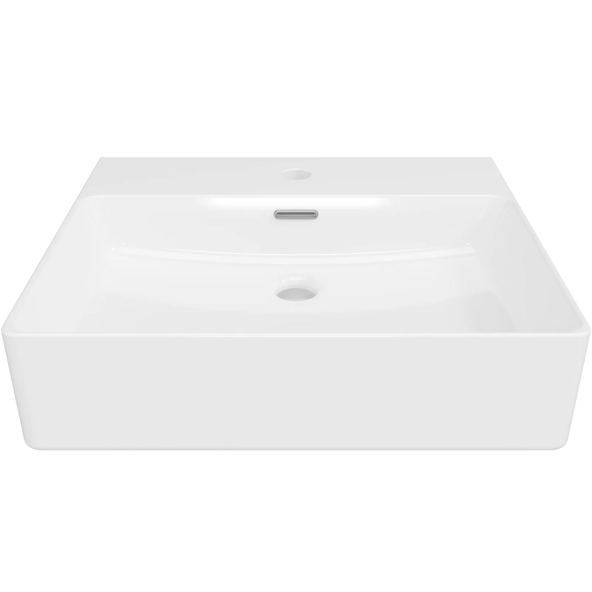 Timberline Iconic Above Counter Basin 500mm Gloss White