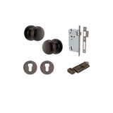Cambridge Knob - Round Rose Entrance Kit with Separate High Security Lock - entrance set configuration (18 of 18)