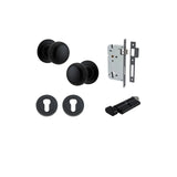 Cambridge Knob - Round Rose Entrance Kit with Separate High Security Lock - entrance set configuration (13 of 18)