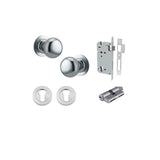 Cambridge Knob - Round Rose Entrance Kit with Separate High Security Lock - entrance set configuration (2 of 18)