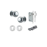 Cambridge Knob - Round Rose Entrance Kit with Separate High Security Lock - entrance set configuration (11 of 18)
