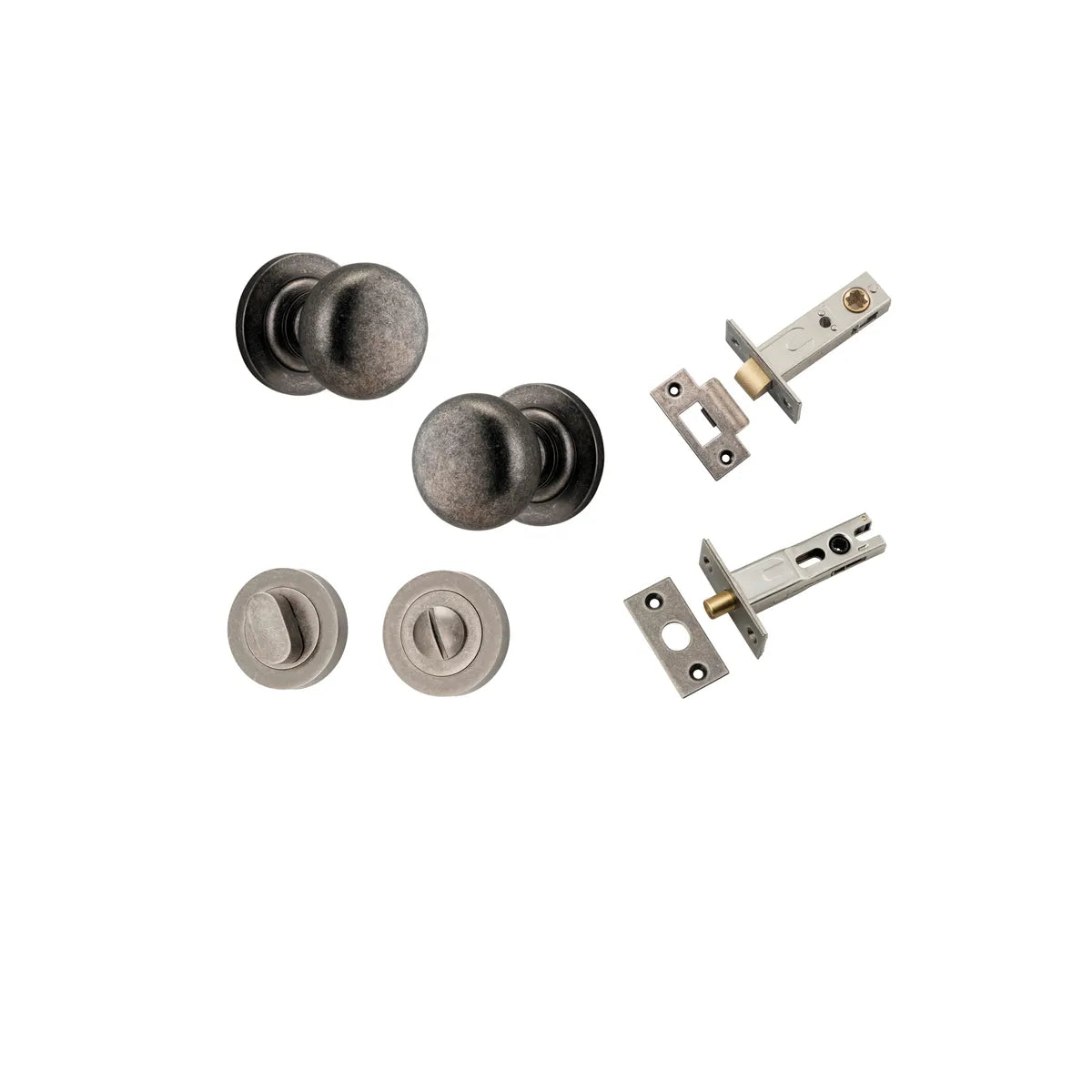 Cambridge Knob - Round Rose Privacy Kit with Separate Privacy Turn