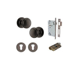 Paddington Knob - Round Rose Entrance Kit with Separate High Security Lock - entrance set configuration (9 of 18)