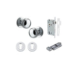 Paddington Knob - Round Rose Entrance Kit with Separate High Security Lock - entrance set configuration (15 of 18)
