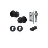 Guildford Knob - Round Rose Entrance Kit with Separate High Security Lock - entrance set configuration (4 of 18)