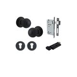 Guildford Knob - Round Rose Entrance Kit with Separate High Security Lock - entrance set configuration (13 of 18)