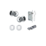 Guildford Knob - Round Rose Entrance Kit with Separate High Security Lock - entrance set configuration (15 of 18)
