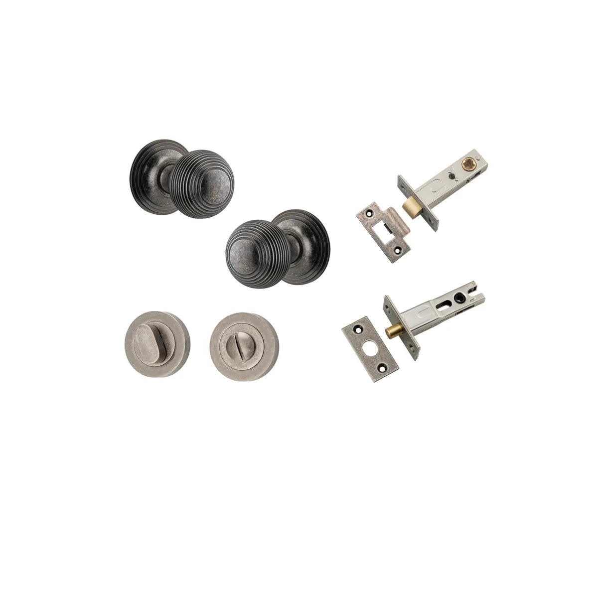 Guildford Knob - Round Rose Privacy Kit with Separate Privacy Turn