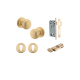 Cambridge Knob - Round Rose Entrance Kit with Separate High Security Lock - entrance set configuration (10 of 18)