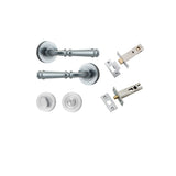 Verona Lever - Round Rose Privacy Kit with Separate Privacy Turn