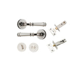 Verona Lever - Round Rose Privacy Kit with Separate Privacy Turn