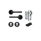 Annecy Lever - Round Rose Entrance Kit with Separate High Security Lock - entrance set configuration (4 of 18)