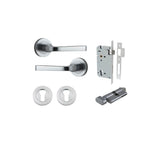Annecy Lever - Round Rose Entrance Kit with Separate High Security Lock - entrance set configuration (11 of 18)