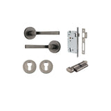 Annecy Lever - Round Rose Entrance Kit with Separate High Security Lock - entrance set configuration (12 of 18)