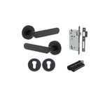Bronte Lever - Round Rose Entrance Kit with High Security Lock