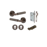 Brunswick Lever - Round Rose Entrance Kit with High Security Lock - entrance set configuration (12 of 12)