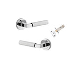 Brunswick Lever - Round Rose Passage Kit