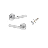 Brunswick Lever - Round Rose Privacy Kit (Inbuilt Privacy)