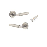 Brunswick Lever - Round Rose Passage Kit in Satin Nickel - alternative product view