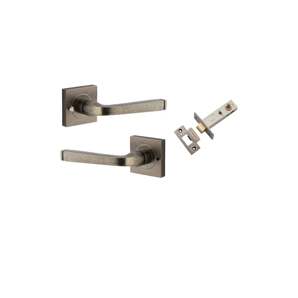 Annecy Lever - Square Rose (Inbuilt Privacy)