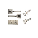 Annecy Lever - Square Rose Privacy Kit with Separate Privacy Turn