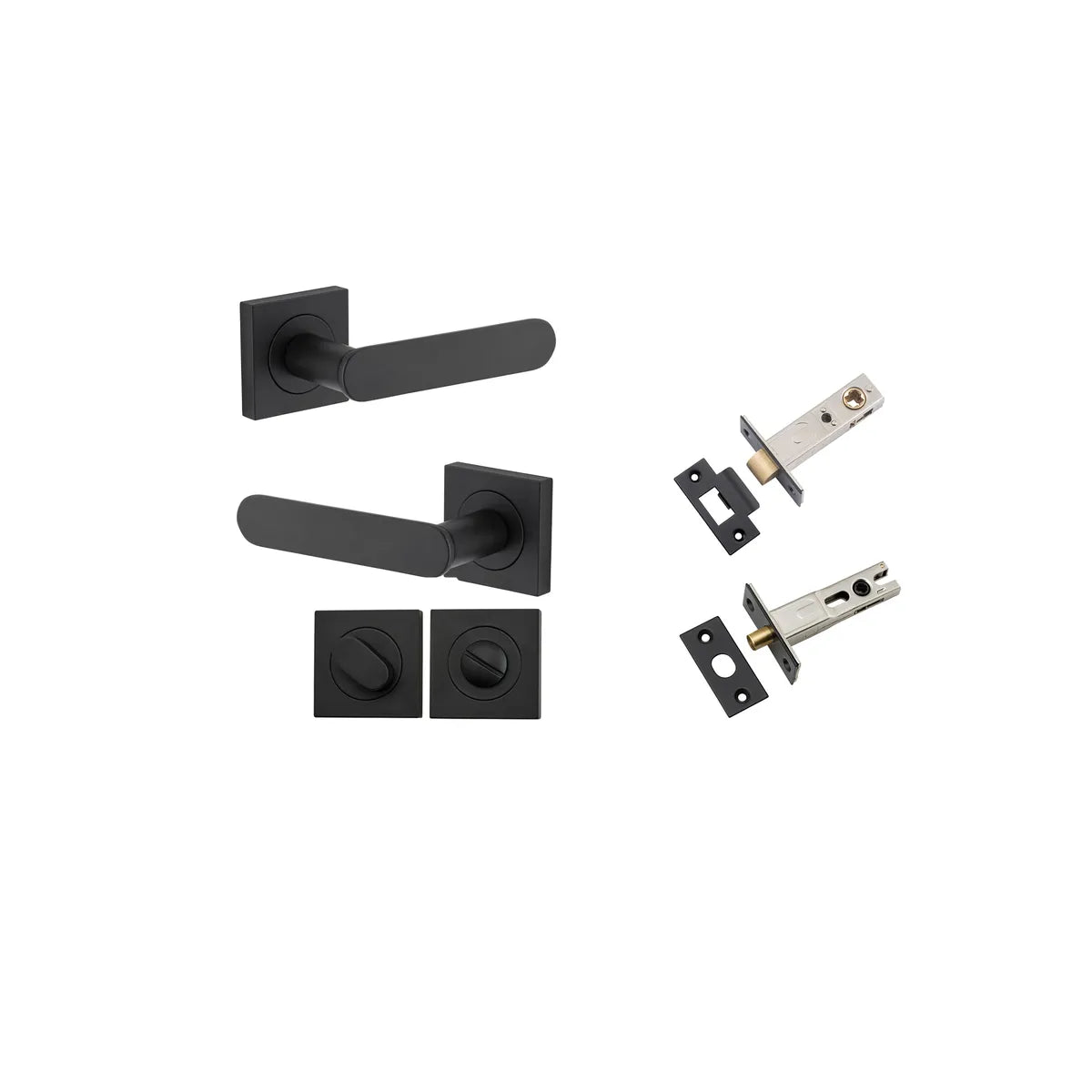 Bronte Lever - Square Rose Privacy Kit with Privacy Turn with Separate Privacy Turn