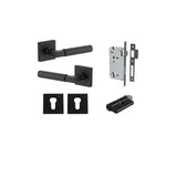 Berlin Lever - Square Rose Entrance Kit with High Security Lock - entrance set configuration (3 of 14)