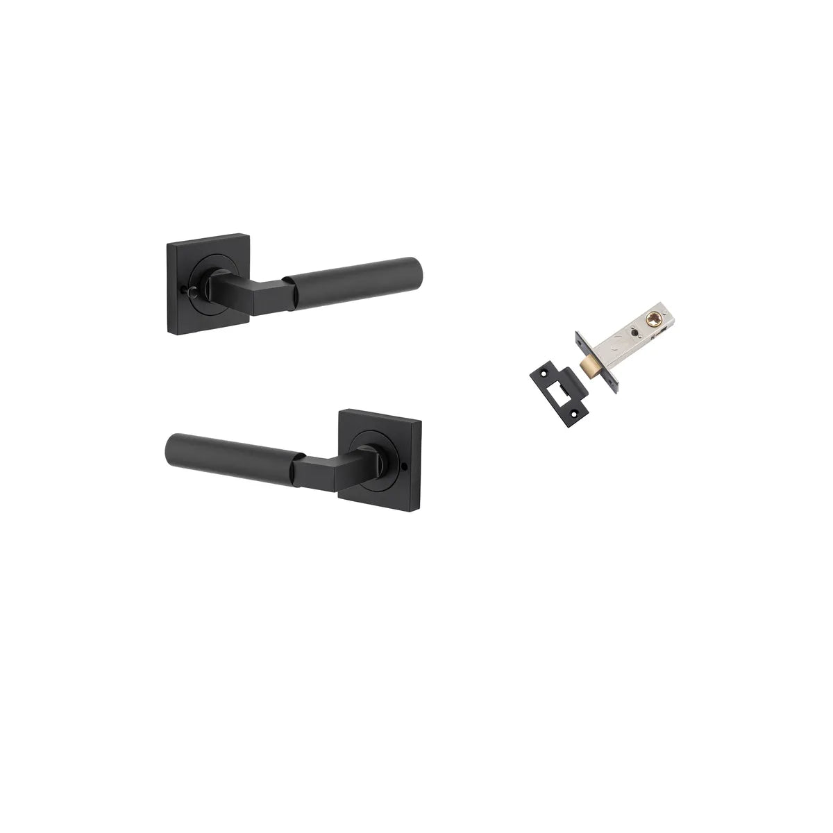 Berlin Lever - Square Rose Privacy Kit (Inbuilt Privacy)