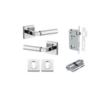 Berlin Lever - Square Rose Entrance Kit with High Security Lock - entrance set configuration (5 of 14)