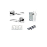 Berlin Lever - Square Rose Entrance Kit with High Security Lock - entrance set configuration (12 of 14)