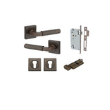 Brunswick Lever - Square Rose Entrance Kit with High Security Lock - entrance set configuration (12 of 12)