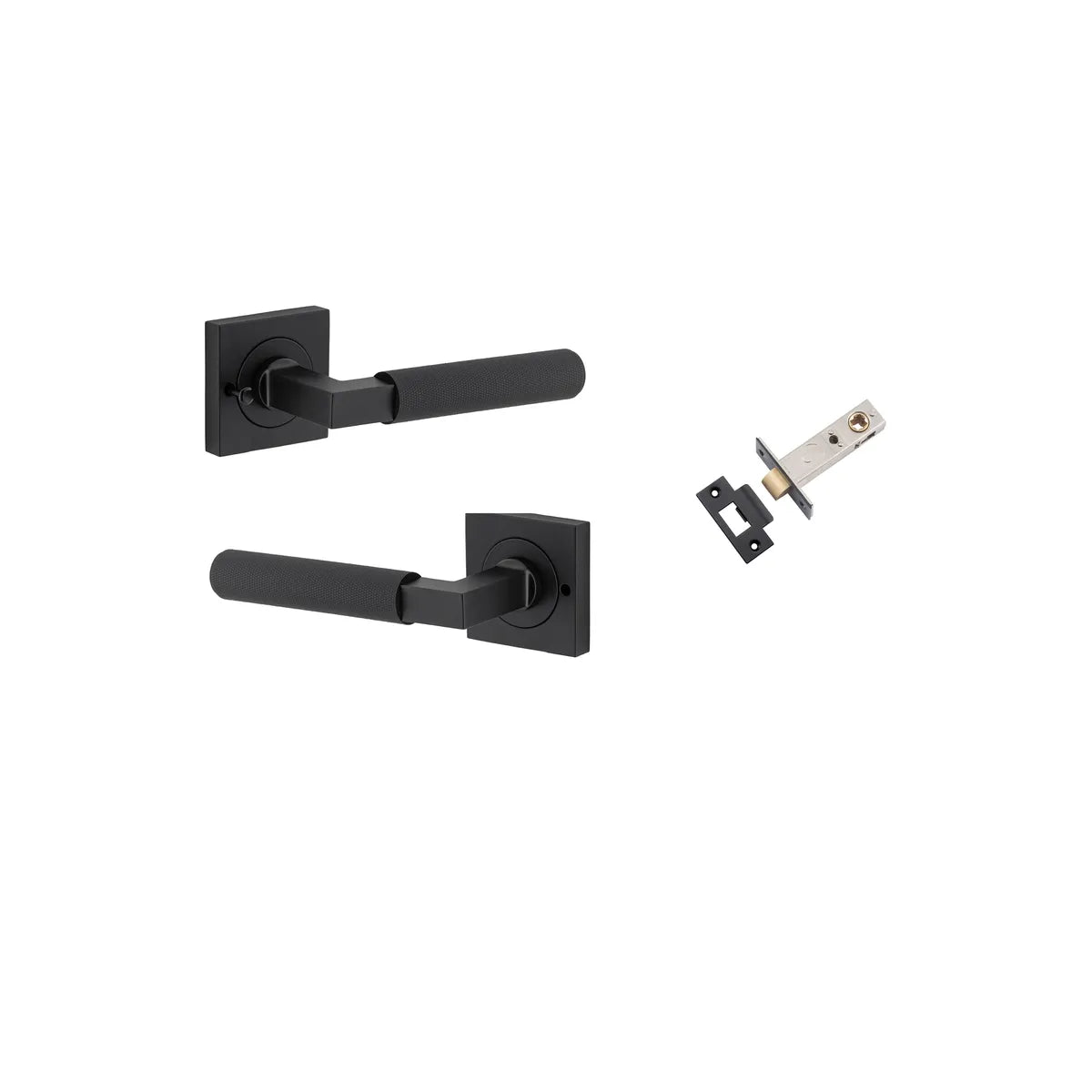 Brunswick Lever - Square Rose Privacy Kit (Inbuilt Privacy)