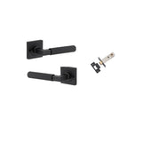 Brunswick Lever - Square Rose Privacy Kit (Inbuilt Privacy)