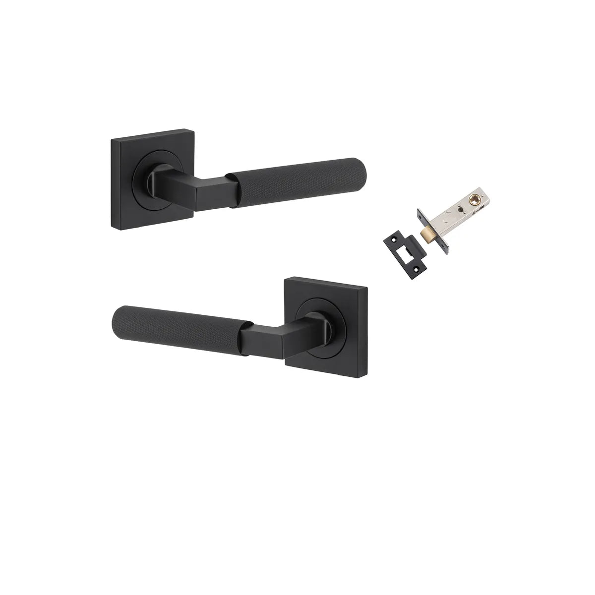 Brunswick Lever - Square Rose Passage Kit