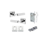 Brunswick Lever - Square Rose Entrance Kit with High Security Lock - entrance set configuration (10 of 12)