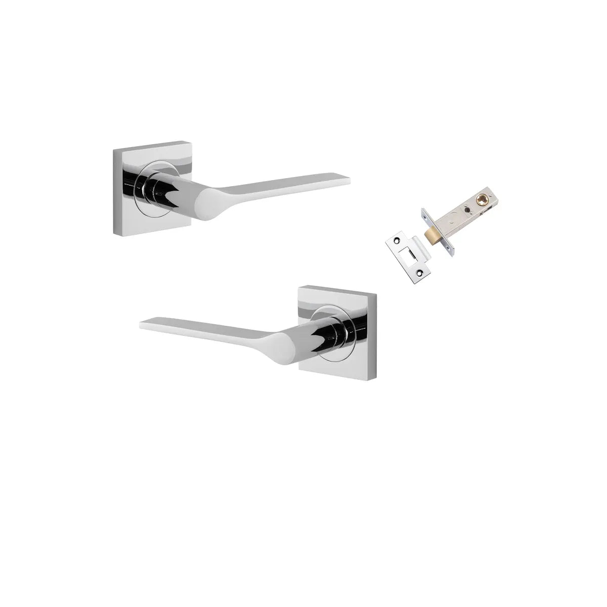 Como Lever - Square Rose Passage Kit in Polished Chrome - alternative product view